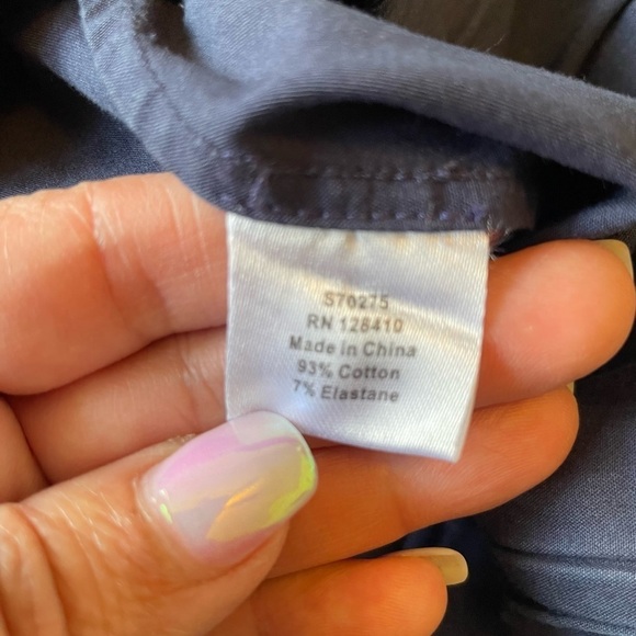 ANN MASHBURN Blue Wide Leg Pants Size Medium - Picture 6 of 8